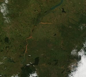 Rios no Paraná em 2014, imagem histórica para contextualizar estudos do SGB